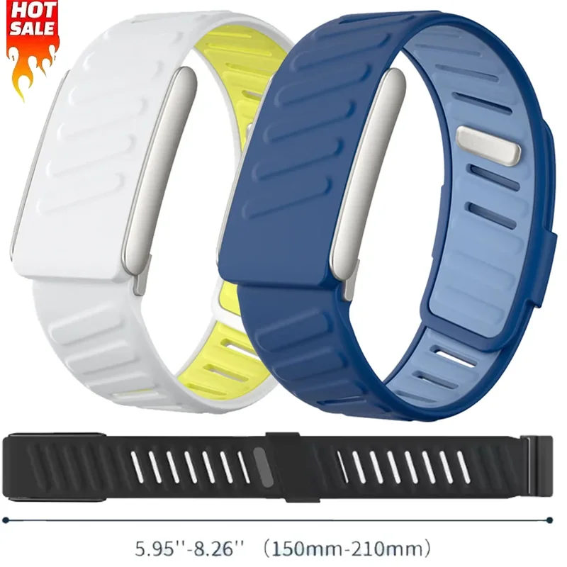 Soft-Touch Silikonarmband für WHOOP 5.0 MG, wasserdicht, schweißfest, verstellbar, atmungsaktiv, Armbandzubehör für WHOOP 5.0 Correa