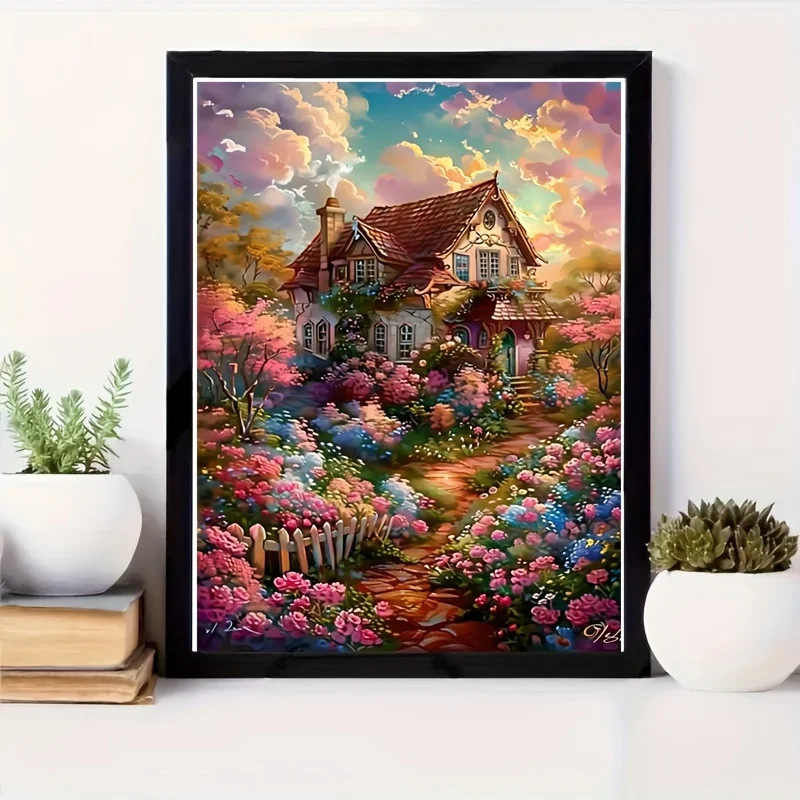 quebra-cabeca-romantico-de-jardim-com-500-1000-1200-2000-pecas-ideal-para-iniciantes-lazer-e-entretenimento-decoracao-de-parede-para-casa