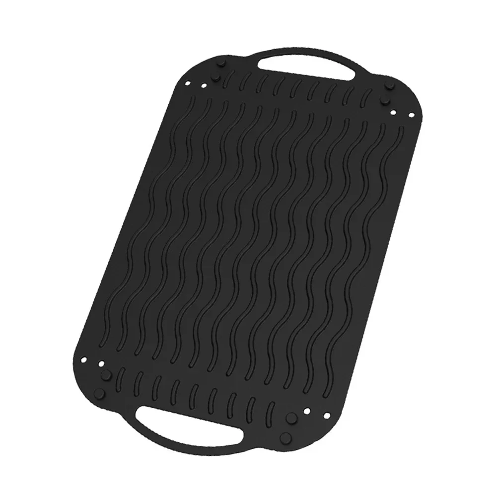 Picnics Cooking Space Black Multi-functional Mat Foldable Silicone Pad 3D Shape Capability Anti-slip Kitchen Mat