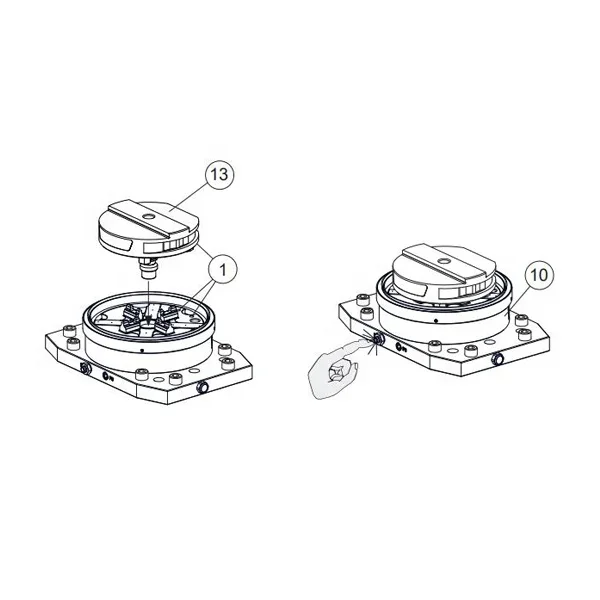 HPEDM Ero wa CNC آلة محاذاة البليت D115 ER-115699 لمحاذاة خراطيش ITS #3