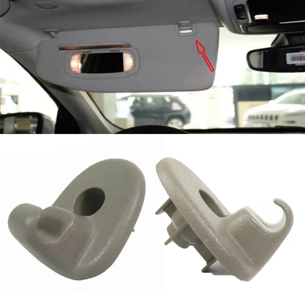 2pcs Sun Visor Clip For JEEP LIBERTY KK KJ 05-12 CHEROKEE KK KJ 05-12  For DODGE NITRO KA 07-12 1AR26BD1-AA, 1AR26BD1AA