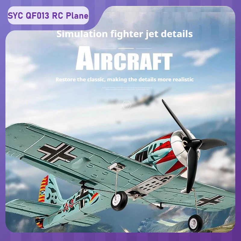 New SYC QF013 RC Aircraft Quad Channel Brushless Stunt Fixed Wing RC Glider 2.4G RC FW190 Fighter Foam Model Aircraft RC Gift