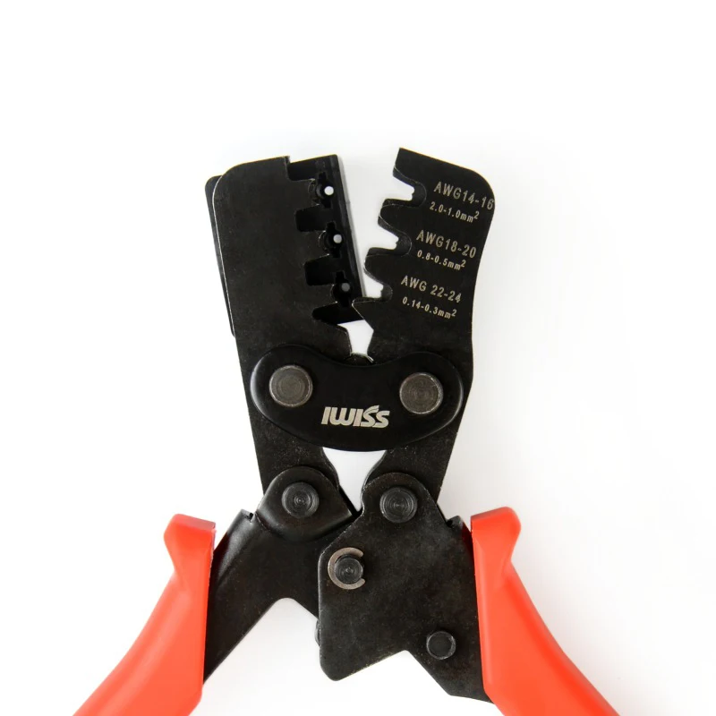 IWISS IWS-1424BN Crimping pliers Delphi Weather Pack Metri-Pack Connectors Crimp Terminals crimper tool 0.14-2.0mm2 24-14AWG