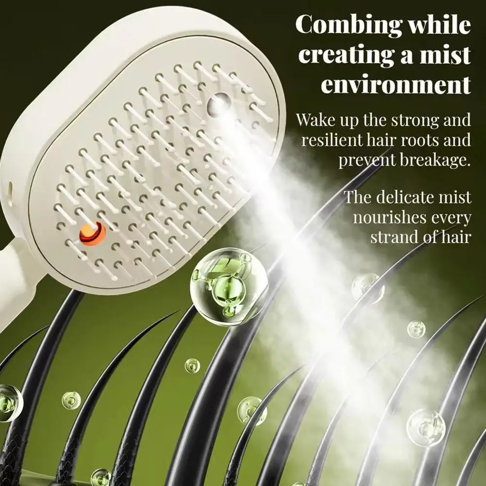 Spray Massage Hair Comb With Moisturizing Spray Function Scalp Massager Brush Prevent Hair Knotting For Home Hair Care