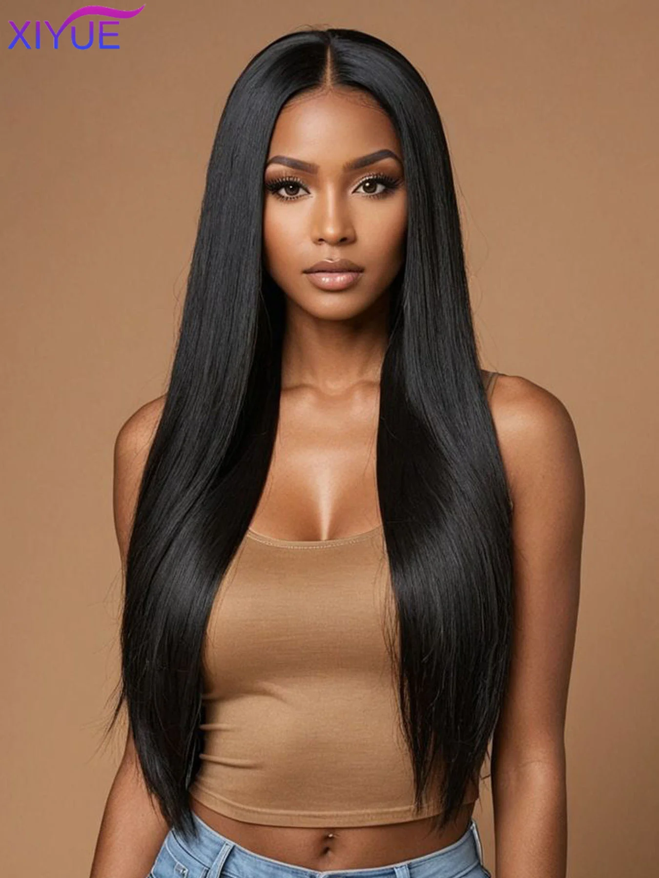 XIYUE-Bundles de cheveux humains raides noirs naturels, extensions de cheveux bon marché, vendeurs en gros