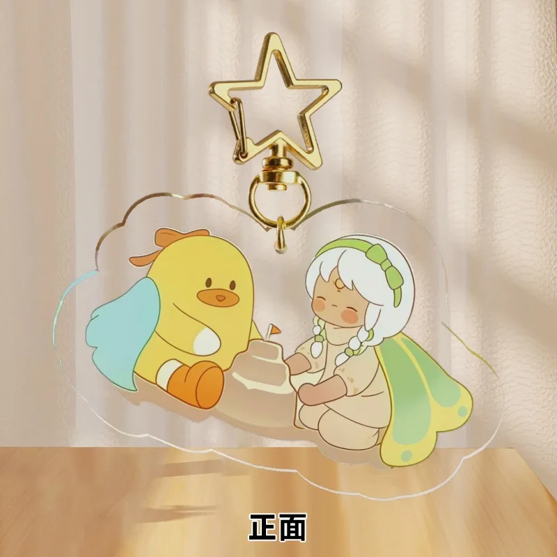 Sky: Children of The Light LINLEE Anime KeyChain ‌Pilot Hat Men Key Chain for Women Cartoon Figure Acrylic Keyring Pendant Gift