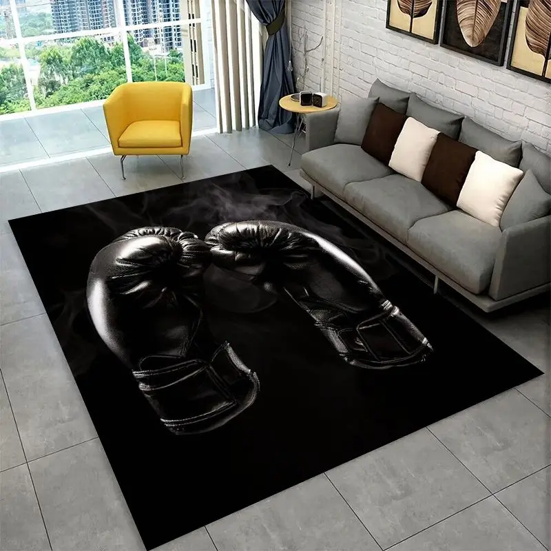 Creativity Fight Boxing Gloves Boxer Large Area Rug Non-slip Carpet for Bedroom Living Room Sofa Doormat Home Decor Floor Mat
