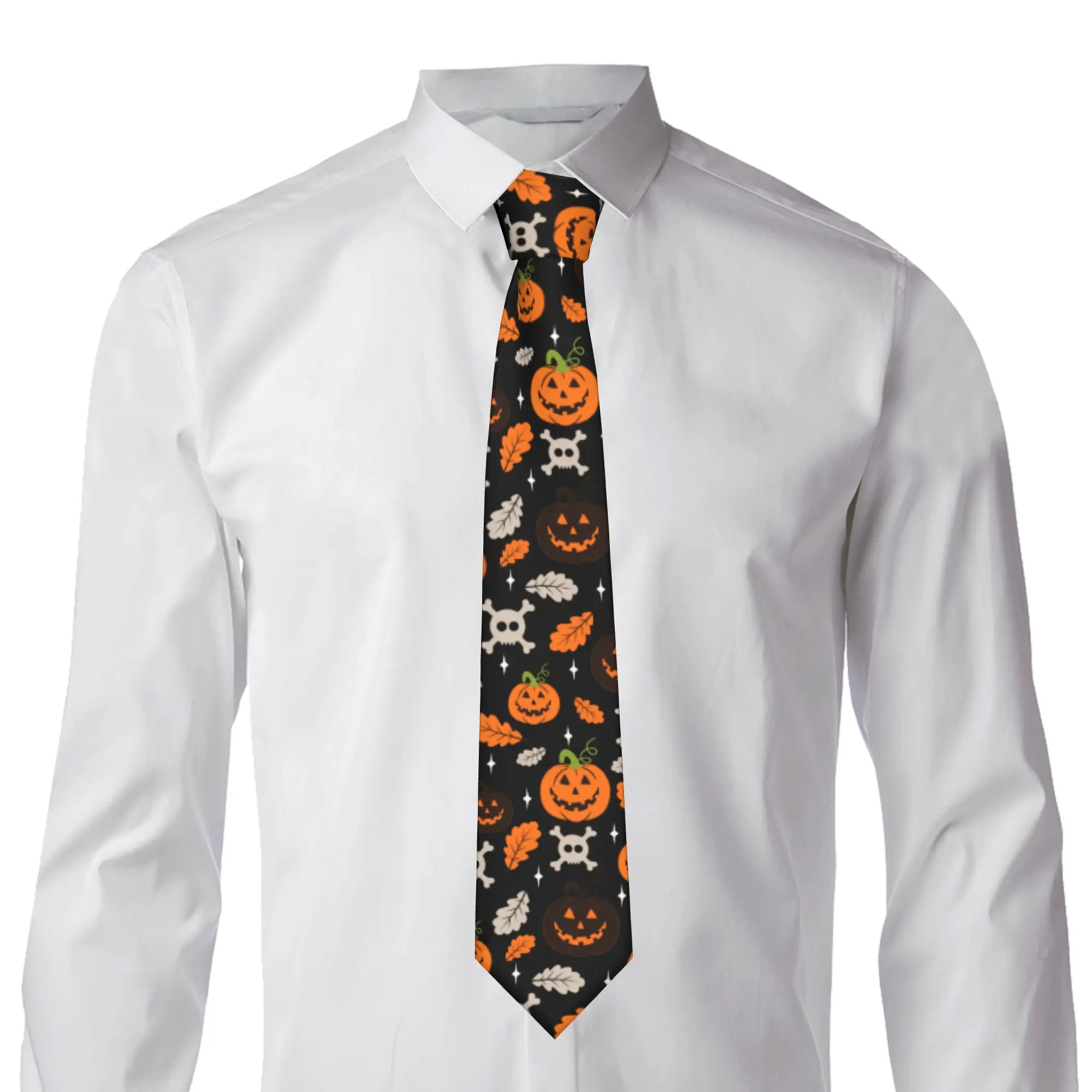 Halloween Pumpkins Neckties Men Women Fashion Classic  Neck Ties for Mens Suits Accessories Cravat