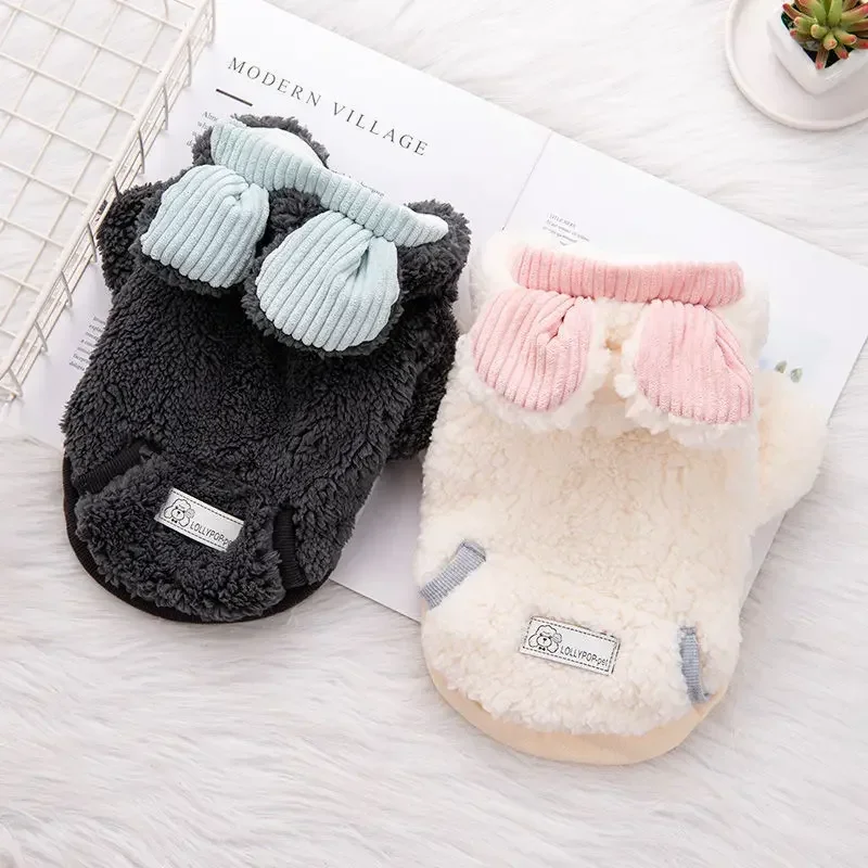 Pet Autumn and Winter Clothes Cotton Padded Teddy Fadou Corgi Cat Warm Cotton Padded Clothes Small Dog Clothes Dog Costume