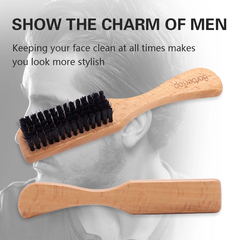 

Men Styling Comb Beard Hair Brush Face Massage Shaving Comb Barber Anti-Knots Moustache Brush Wooden Combs