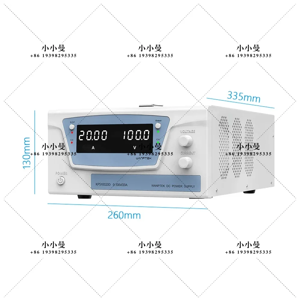 Wanptek High Power DC Voltage Regulator 30V 100A 3000W Desktop Aging Power Supply Switching Power Supply 60V 50A