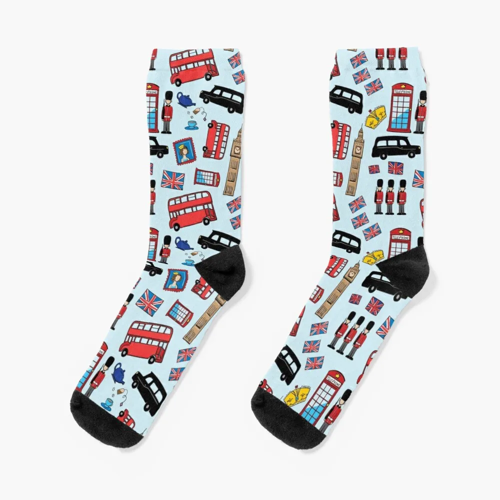 

British icon mix Socks Funny Socks Men Winter Sock Man