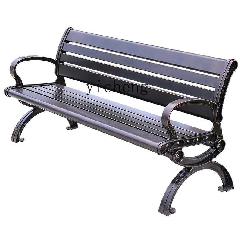 Tqh Outdoor Courtyard Leisure Park Chair Combination Outdoor Real Estate Commercial Chair Bench