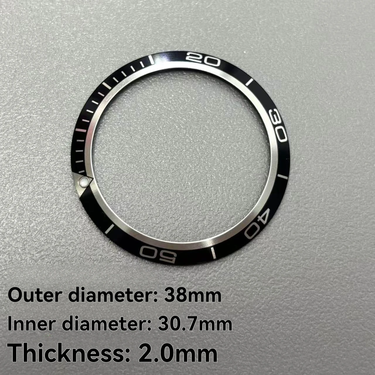 For Omega Seamaster 600 Aluminum Ring Outer Ring 38mm 41mm Outer Diameter Bezel Mouth Dial Graduated Ring Black Orange - view 4