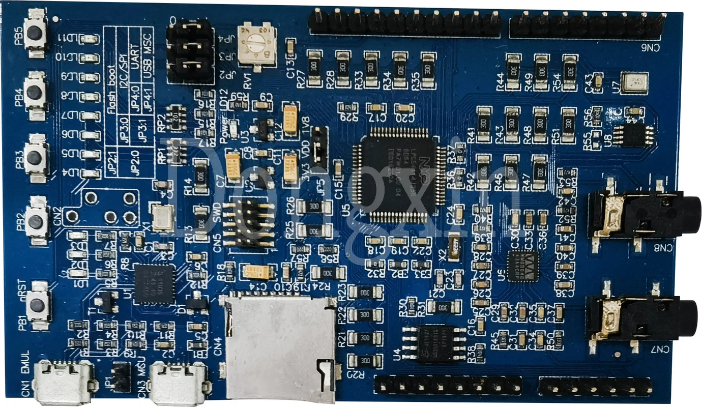 NXP LPC54110 dual-core, Development Board MCU audio interface, digital microphone SD card interface