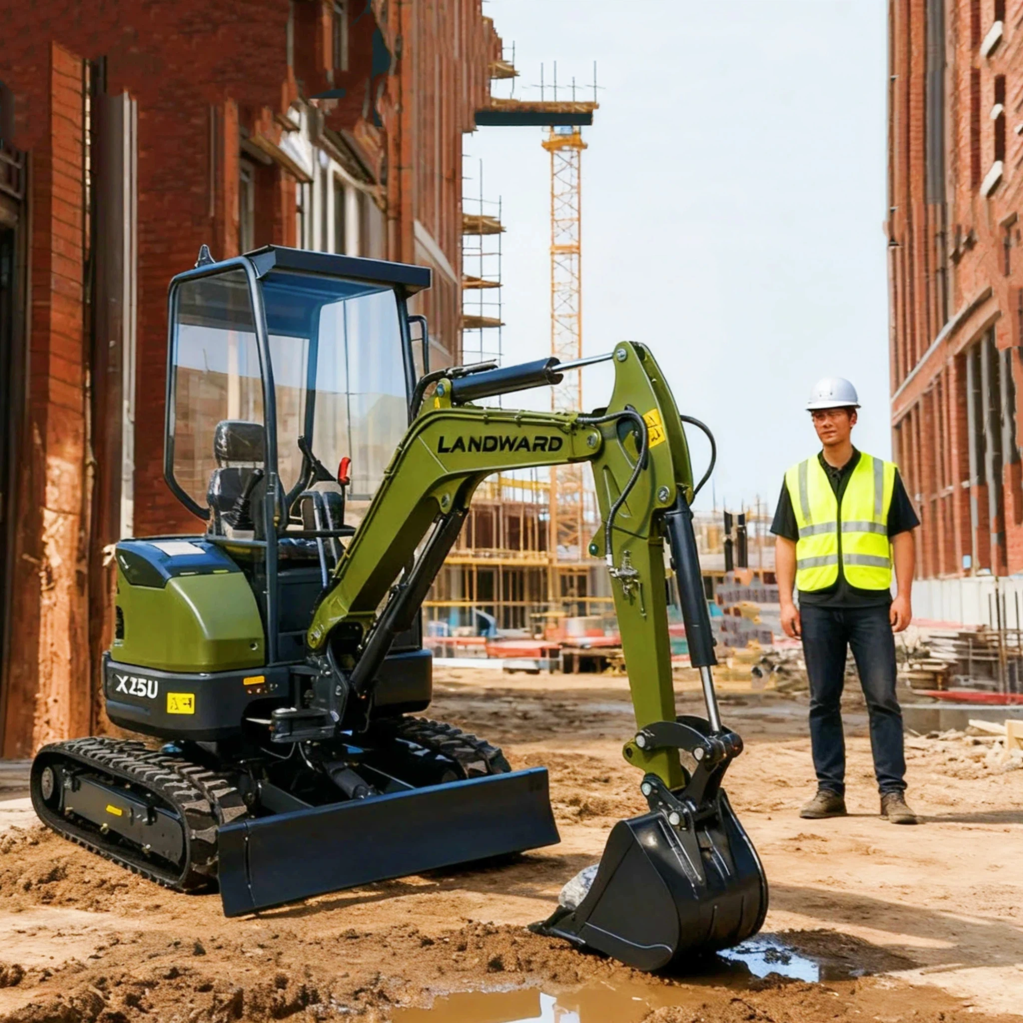 

New Mini Excavator Crawler digger Kubota engine Reach Boom Arm 2.5 Ton Household Farm small Machine Customized by Factory EPA