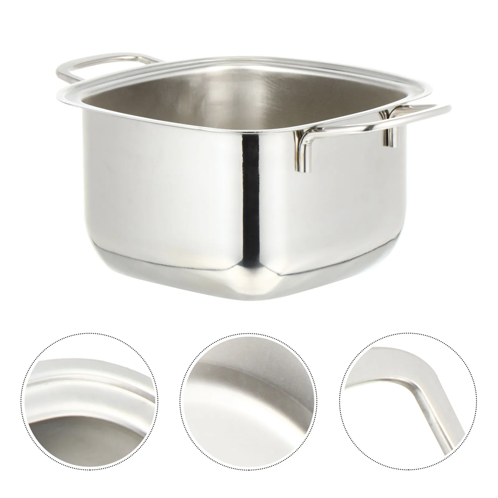 

Stainless Steel Induction Hot Pot Deep Soup Kitchenware Multifunctional Practical Cooking Food Easy Stoves