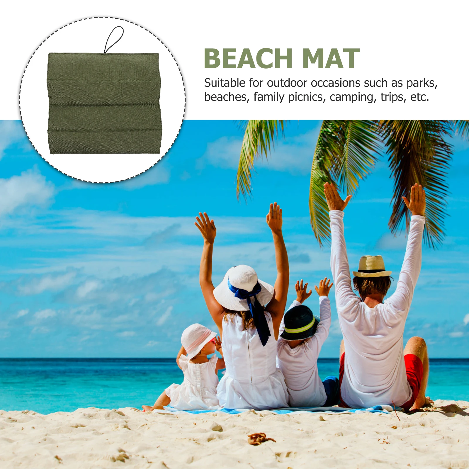 

Waterproof Picnic Mat Thickened Camping Pad Portable Outdoor Foldable Beach Mat Large Size Multipurpose Travel Cushion