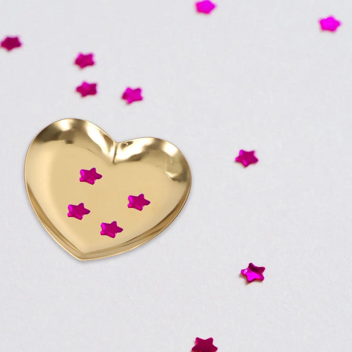 

2pcs Heart Shaped Jewelry Tray Durable Material Home Decor Wedding Gift Ring Organizer Storage Perfume Holder Simple