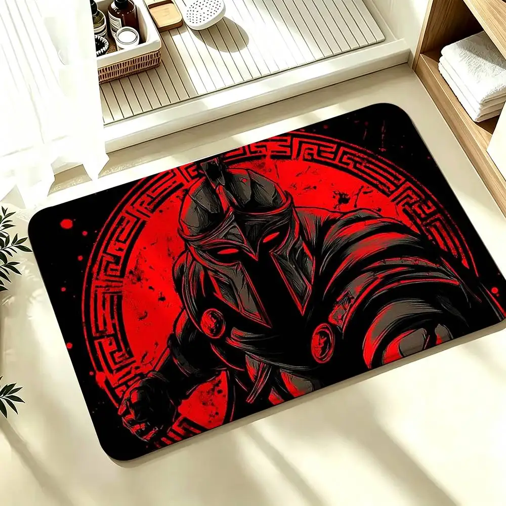 C-Cool S-Spartan Warrior Shower Room Absorbent Small Floor Mat Soft Comfortable Decorative Foot Mat