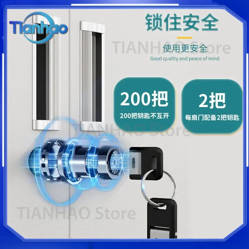 Steel Locker Wardrobe for Dormitory Staff Cabinet Sundries Shoe Storage Cabinet Iron Gym Locked Storage Cabinet
