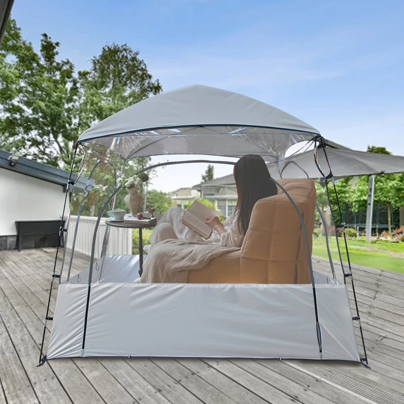 Drinking tea, keeping warm, sunbathing, camping, leisure, panoramic, bubble house, transparent PVC viewing tent, sunroom