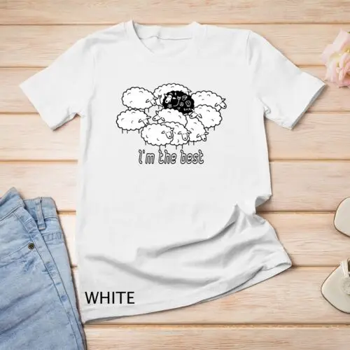 Rock-n-Roll Peace Love Black Sheep забавные животные графическое искусство унисекс футболка