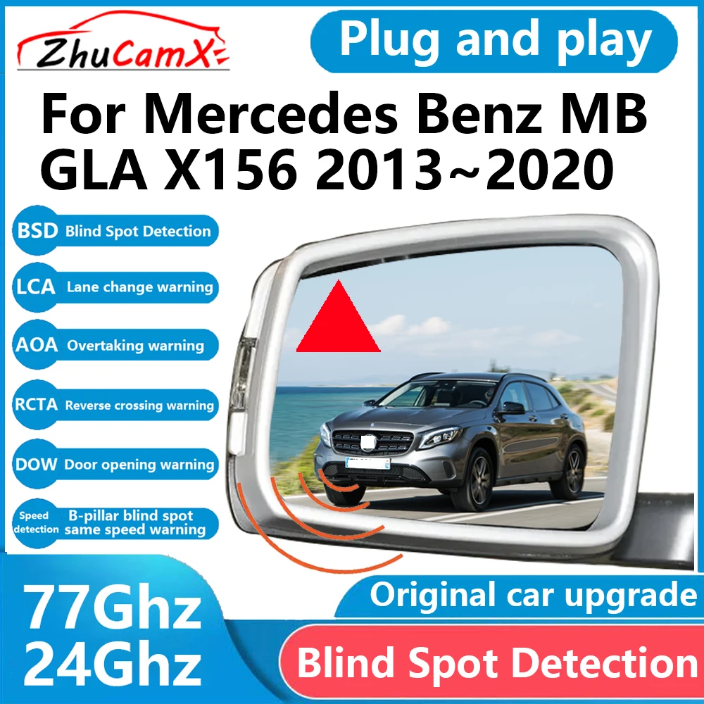 for Mercedes Benz MB GLA X156 2013～2020 BSD Blind Spot Detection Sensor Radar Driving Warning Assistance System Plug and Play