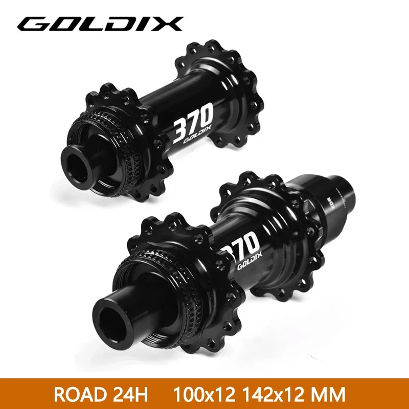 

GOLDIX Road Bike Hub 24Hole J-bend Spoke Center Lock Brake HG/XDR Hub Body Bearing 36T Ratchet For Gravel ROAD Bike parts
