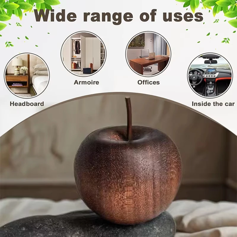 Apfelförmiges Duftholz Natürliches Holz-Aroma Wohnzimmer Aromatherapie Innenraum Duftverbreiterung Langanhaltende Ätherische Öle