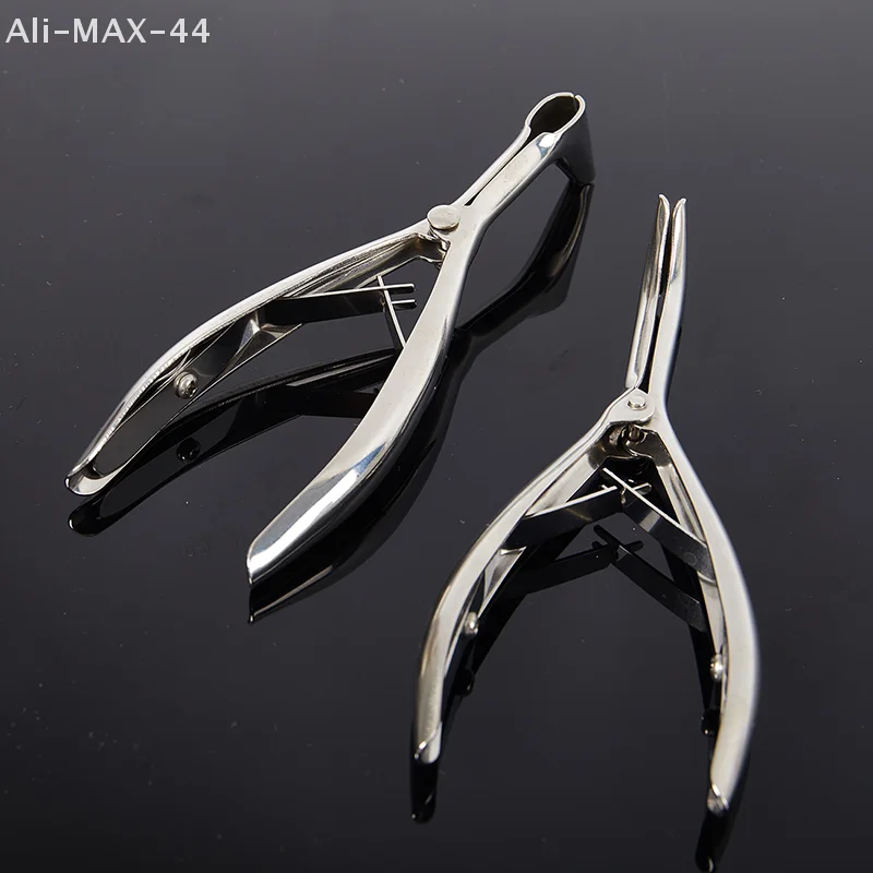 Adult Kids Two Styles Stainless Steel Nose Mirror Ear Canal Dilator Nostril Speculum Nasal Dilator Pliers for Ear Nose Throat