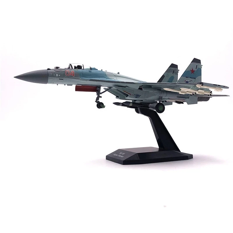 

Russian Air Force fighter Su 35 Airplane Alloy model Aircraft Model diecast 1:100 scale metal Planes for Collections and Displa