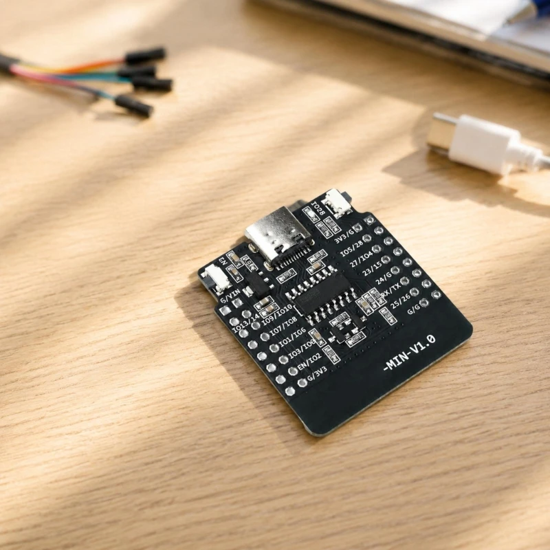 802.11Ax Development Board with Short Ranged Wireless Communication, BOOT Controls, Type C Programming and GPIO Access for H8WD