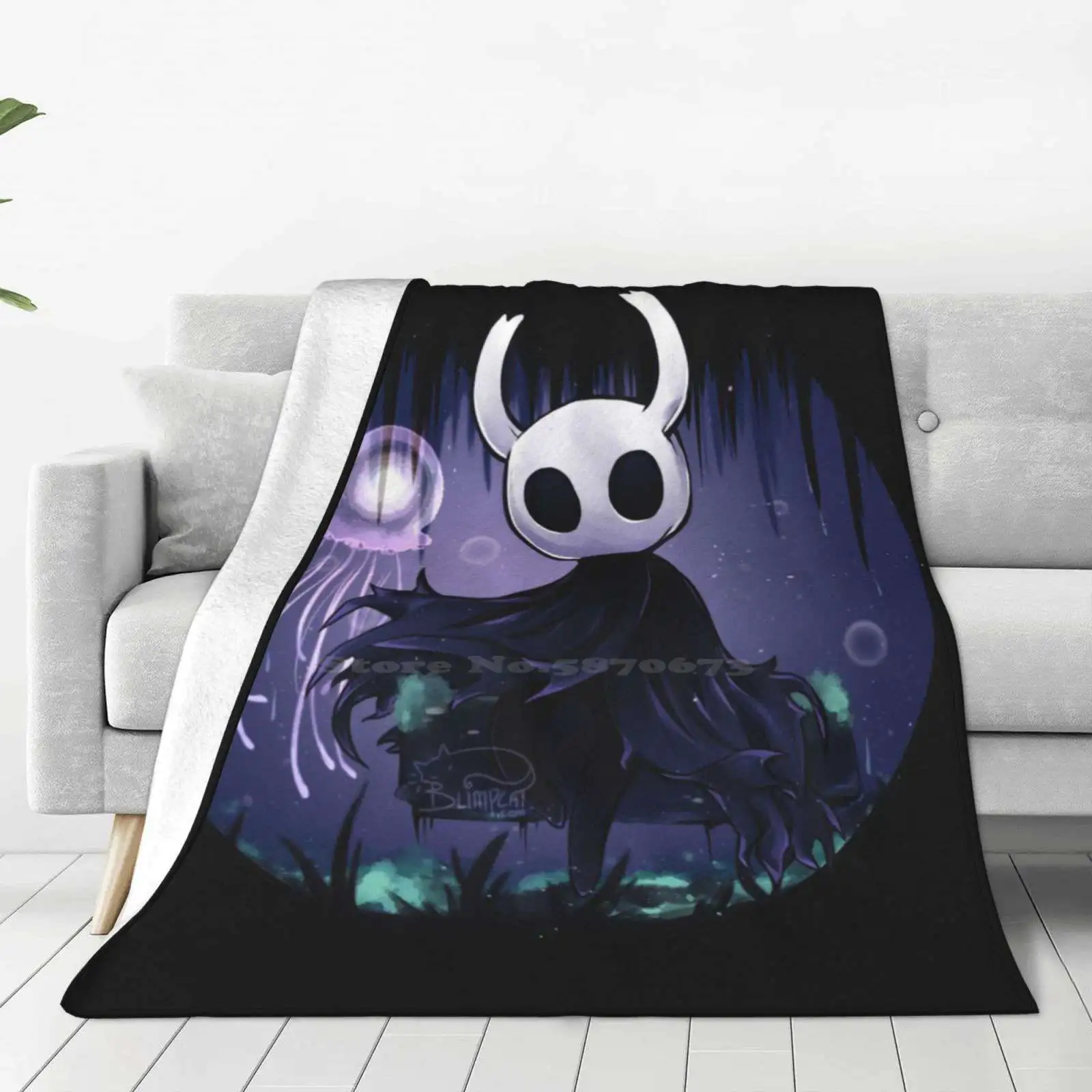 Hollow Knight Blanket Soft Warm Travel Portable Blanket Hollow Knight Steam Blimpcat Hollowknight