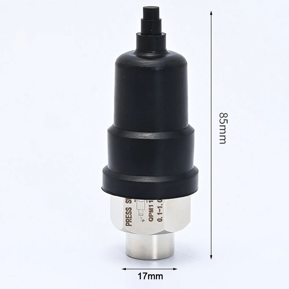 

About 1/4 Inch Pressure Switch Pressure Switch Extending Its Lifespan. Rubber Sheath Black+Silver QPM11-NC QPM11-NO