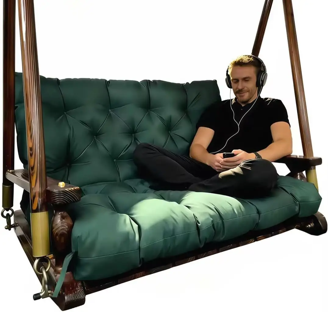 

Водонепроницаемые подушки для садовых качелей на 2-3 места, толщиной 4 дюйма, для уличной мебели