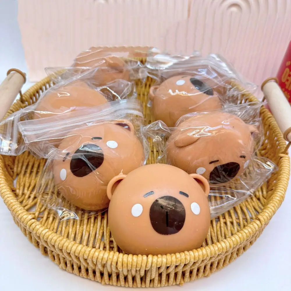 

Cute Cartoon Capybara Stress Relief Toy Anti-stress Toys Children Elastic Rebound Toys Decompression Squeeze Toy Party Gifts