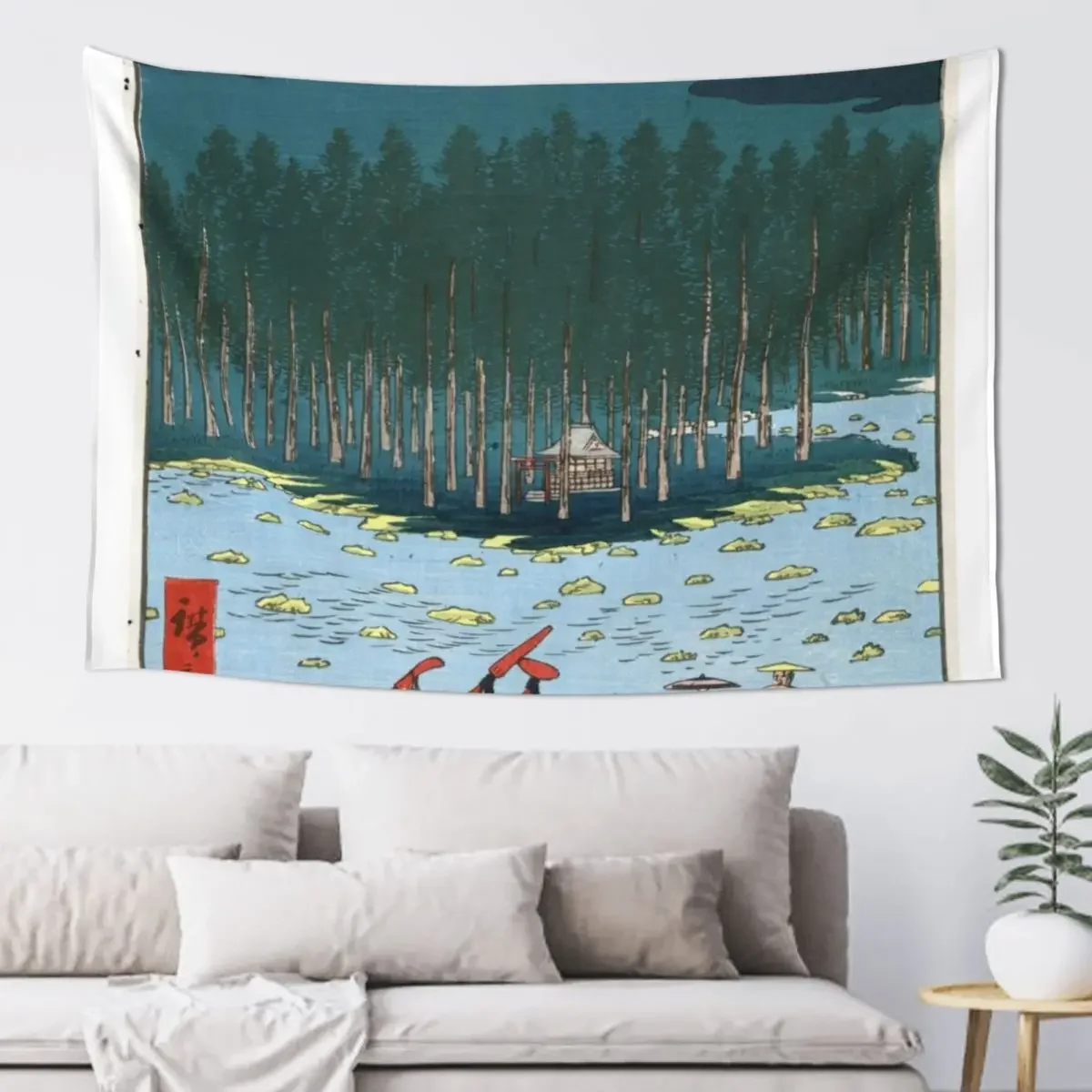

Utagawa Hiroshige - Tsuchiyama Tapestry Aesthetic Decoration Decoration Aesthetic Mushroom Tapestry