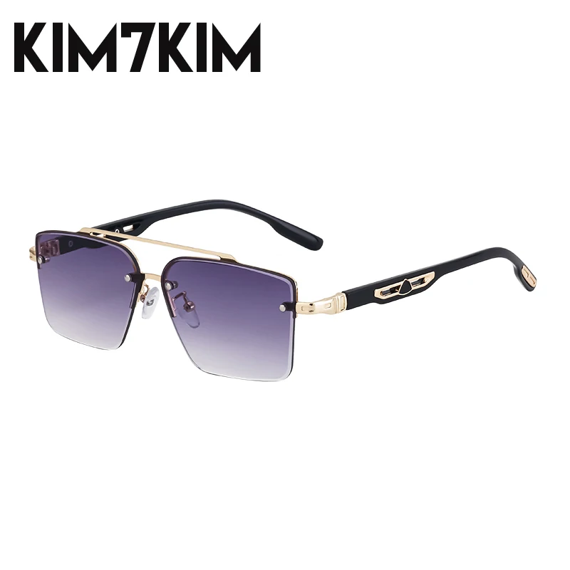 

Fashion Men Semi-Rimless Sunglasses Women Vintage Classic Brand Designer Sun glasses Punk Eyewear Shades UV400