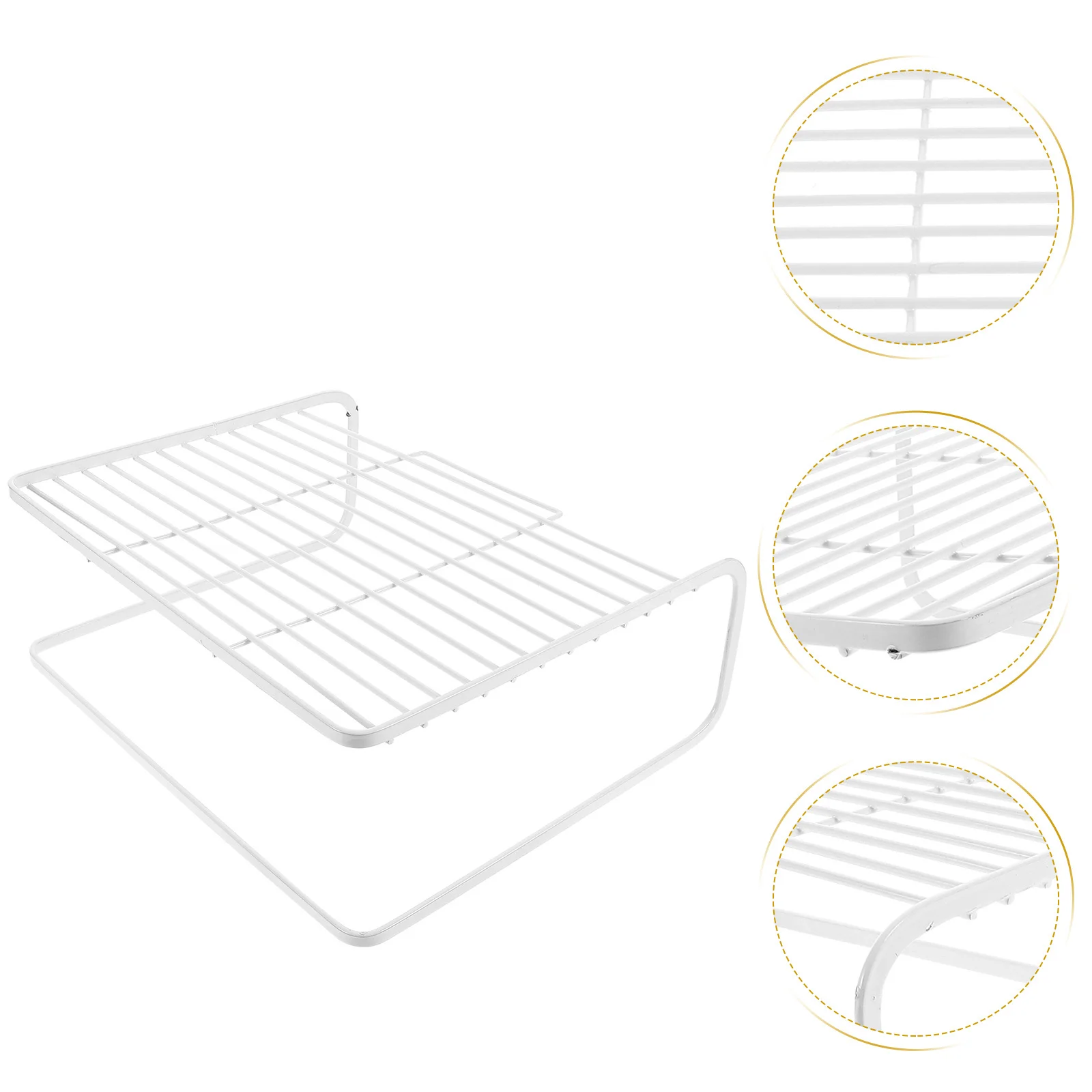 Sturdy Router Storage Holder Double-Layer Desk Bracket Easy Clean Practical Organizer for Home Office Use Router Shelf