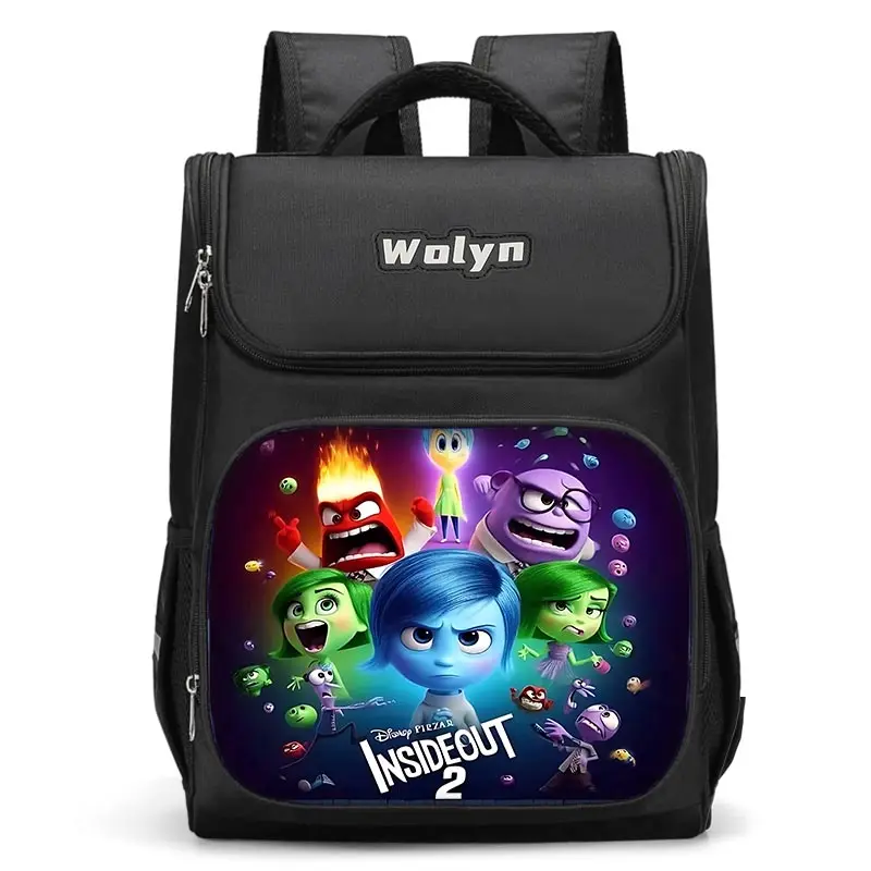 

Cute Cartoon Inside Out 2 Large Child Backpack Boy Girl School Bag For Men Women Traveling Backpack Durable and Multi Compartmen