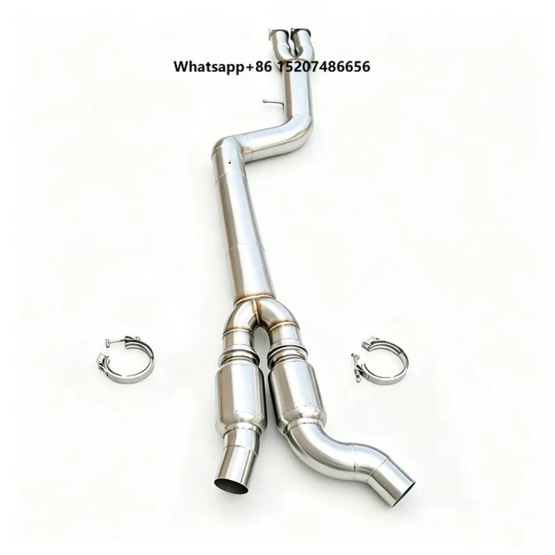 S55 3.0L Turbo Engine High Flow Mid Pipe Exhaust M3 F80 M4 F82 F83 S55 3.0T 2014-2019 Performance Power Retrofit