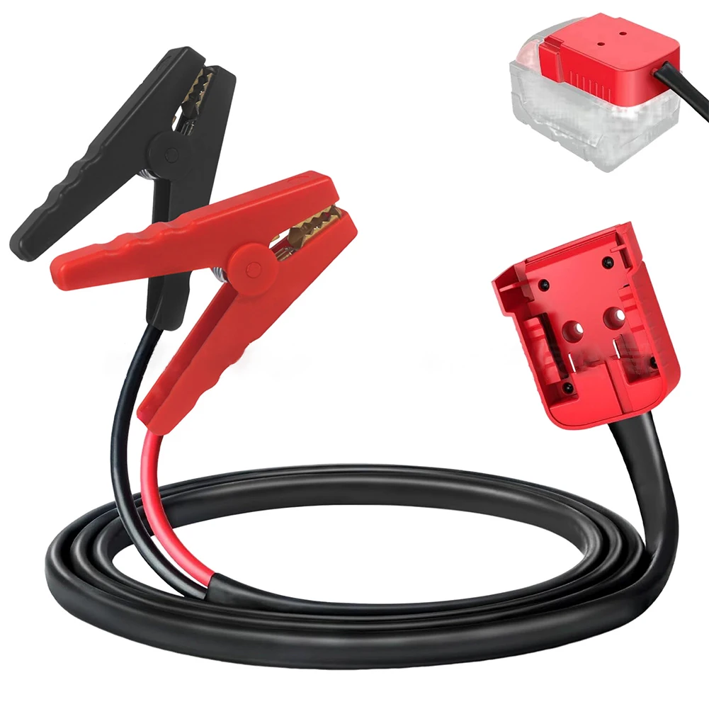 

Jumper Cable Clamps for Milwaukee M18, Dewalt 20V Batteries，5.9FT 8AWG Portable Battery Jumper Starter Automotive