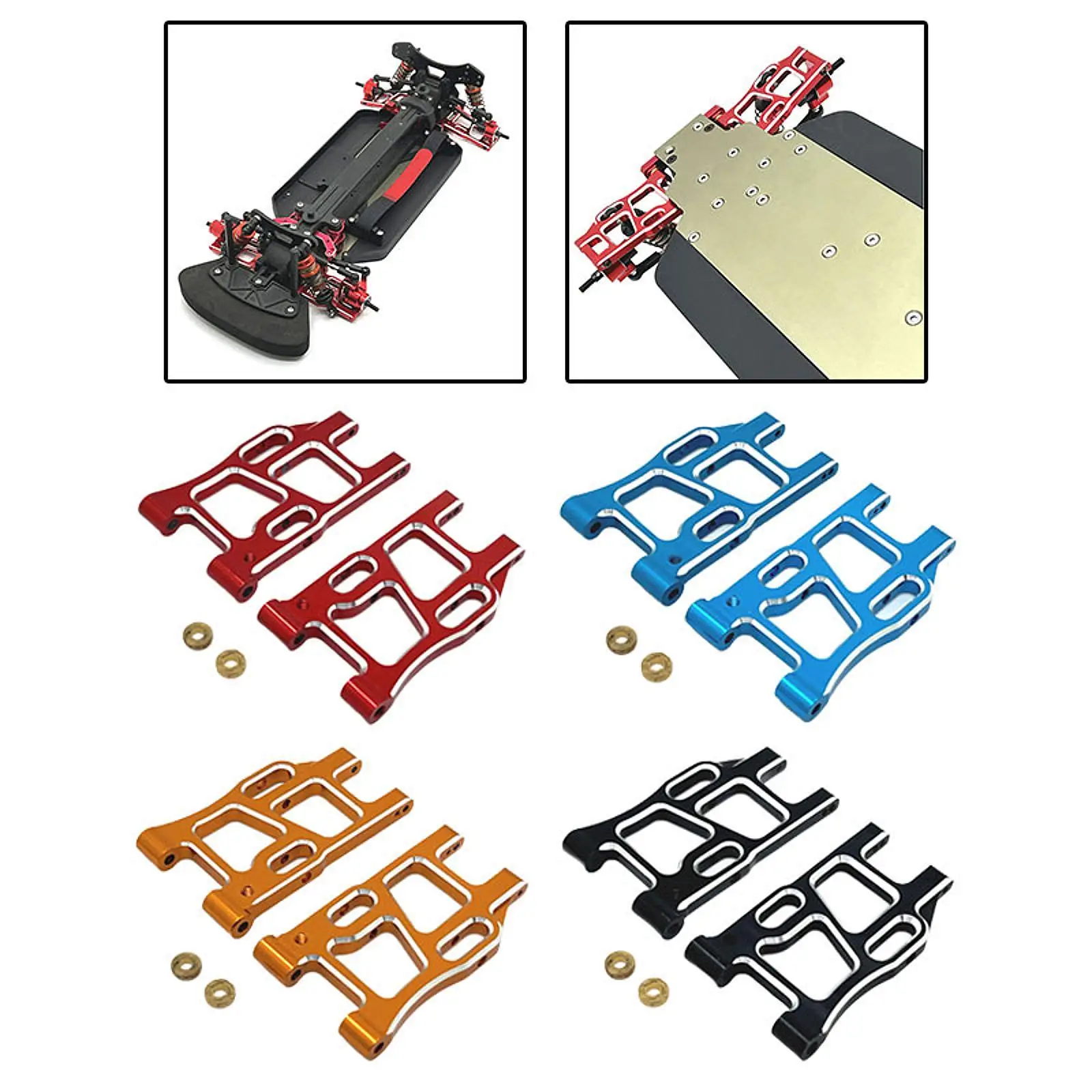 Braccio di sospensione posteriore RC Sostituisci parti Accessorio fai da te Braccio di sospensione posteriore in metallo per modello di camion per auto hobby in scala 1/10 Ptg-2 Ptg-2R