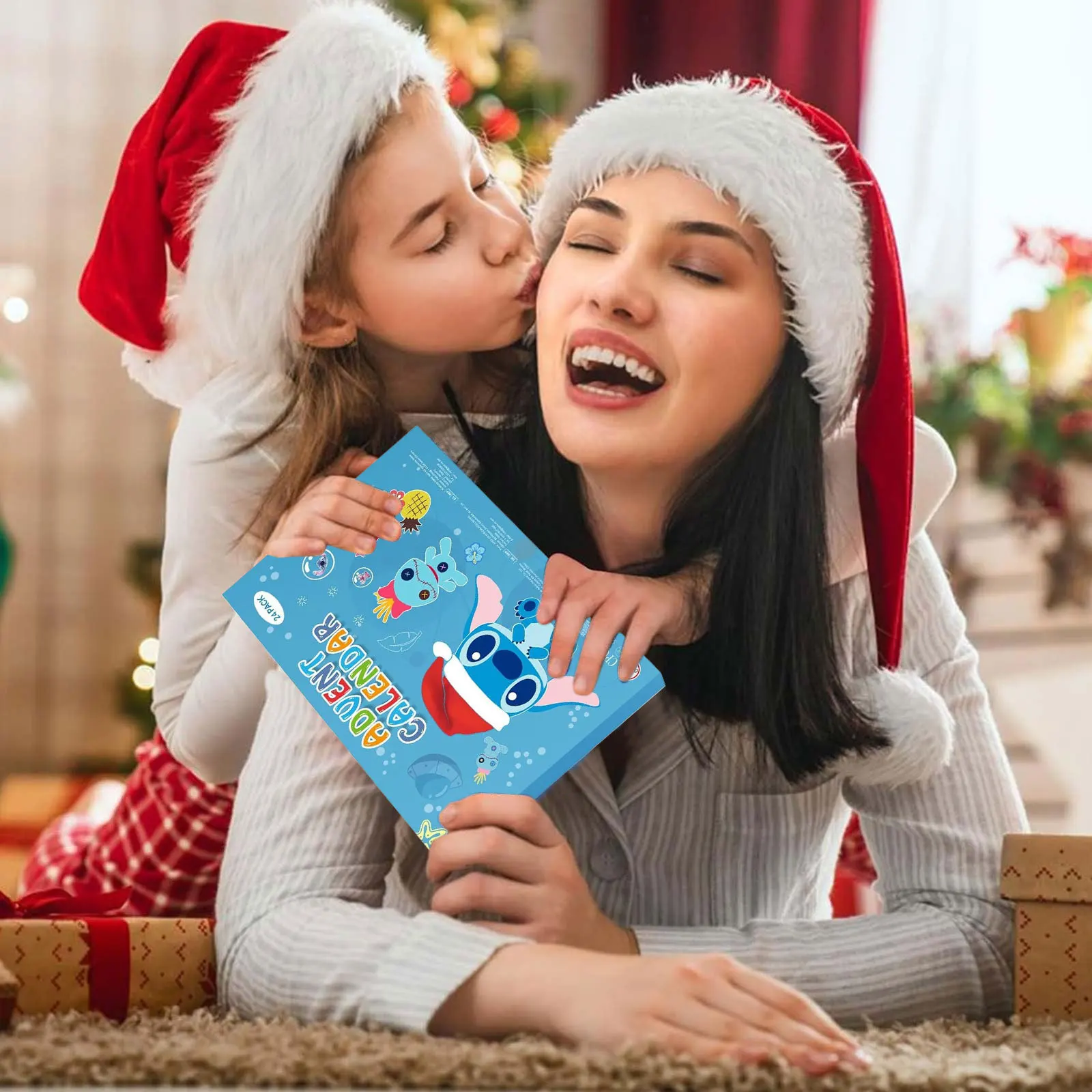 Auf Lager Weihnachts-Adventskalender Blind Box Mickey Stitch Armbänder 24-Tage Weihnachten Countdown-Kalender Diy Schmuck Weihnachtsgeschenke