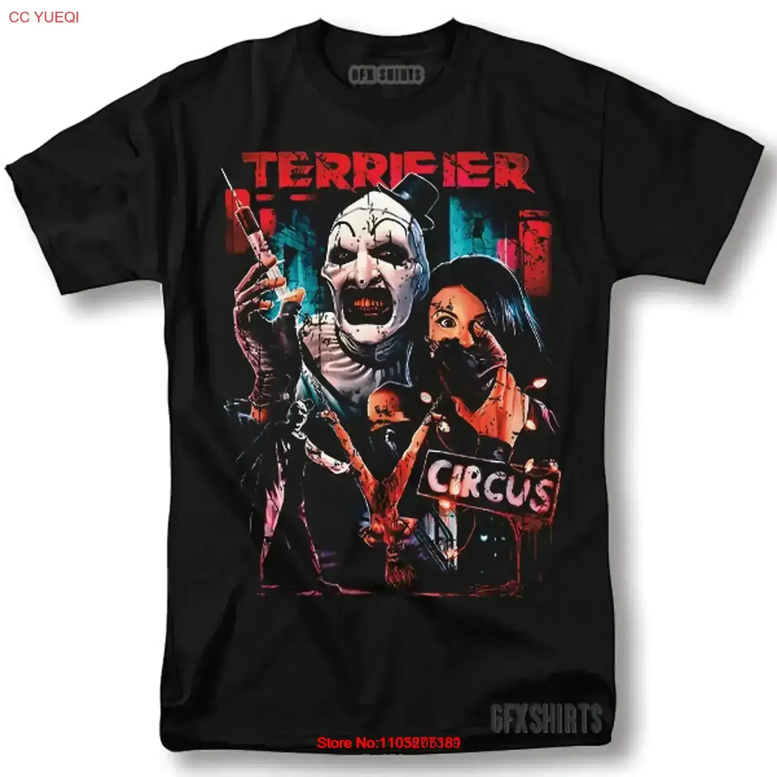 Terrifier T Shirt Classic Horror Movie Vintage Design Washed fashion Slightly Breathable Comfortable Stretched vintage Washed