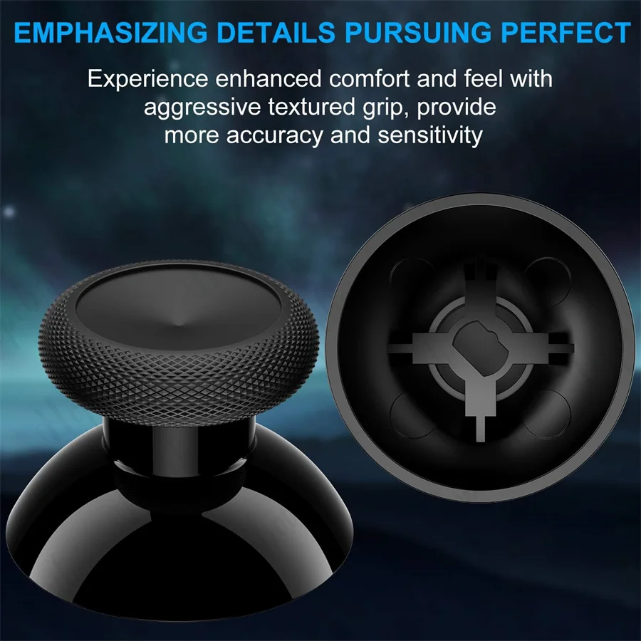 100 Stück 3D-Analog-Joystick-Ersatz-Daumenstick-Griffkappen und -Tasten für Microsoft XBOX ONE Elite Slim Controller Daumensticks – Detail 3