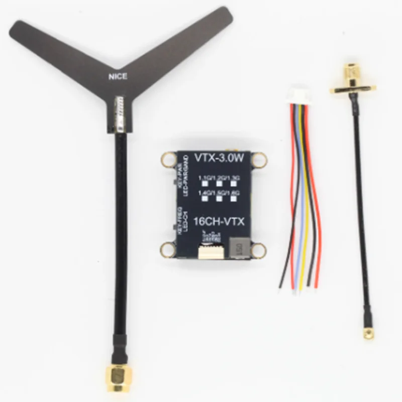3W VTX/ FPV 1.2G 3000mW جهاز إرسال مخطط عالي الطاقة