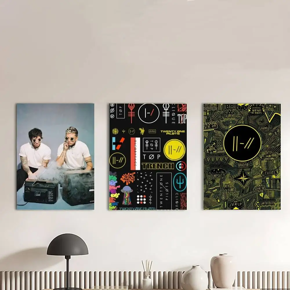 1pc T-Twentys O-Ones P-Pilots Poster Canvas Painting For Living Room Home Decor Poster Fans Gifts-unframed Poster Waterproof Wal