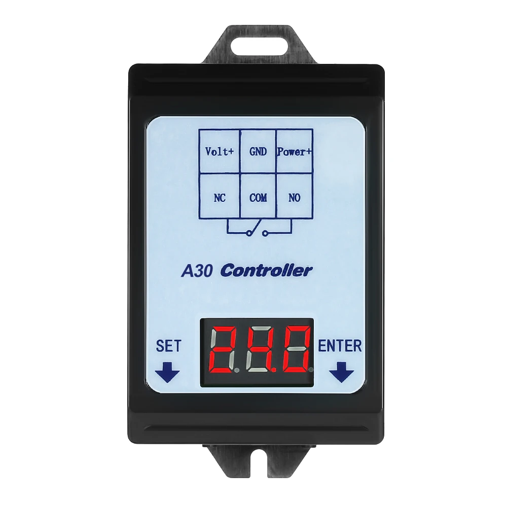 Relay Switch Controller DC 6~80V Voltage Detection Charging Discharge Monitor with Case Digital display DC voltage detection